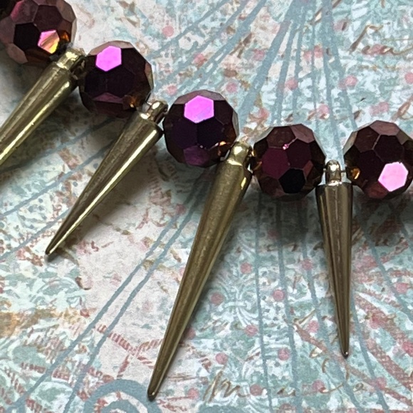 Deerenberg, M. L. Jewelry - VTG/Antique MLD Bead & Spike Necklace